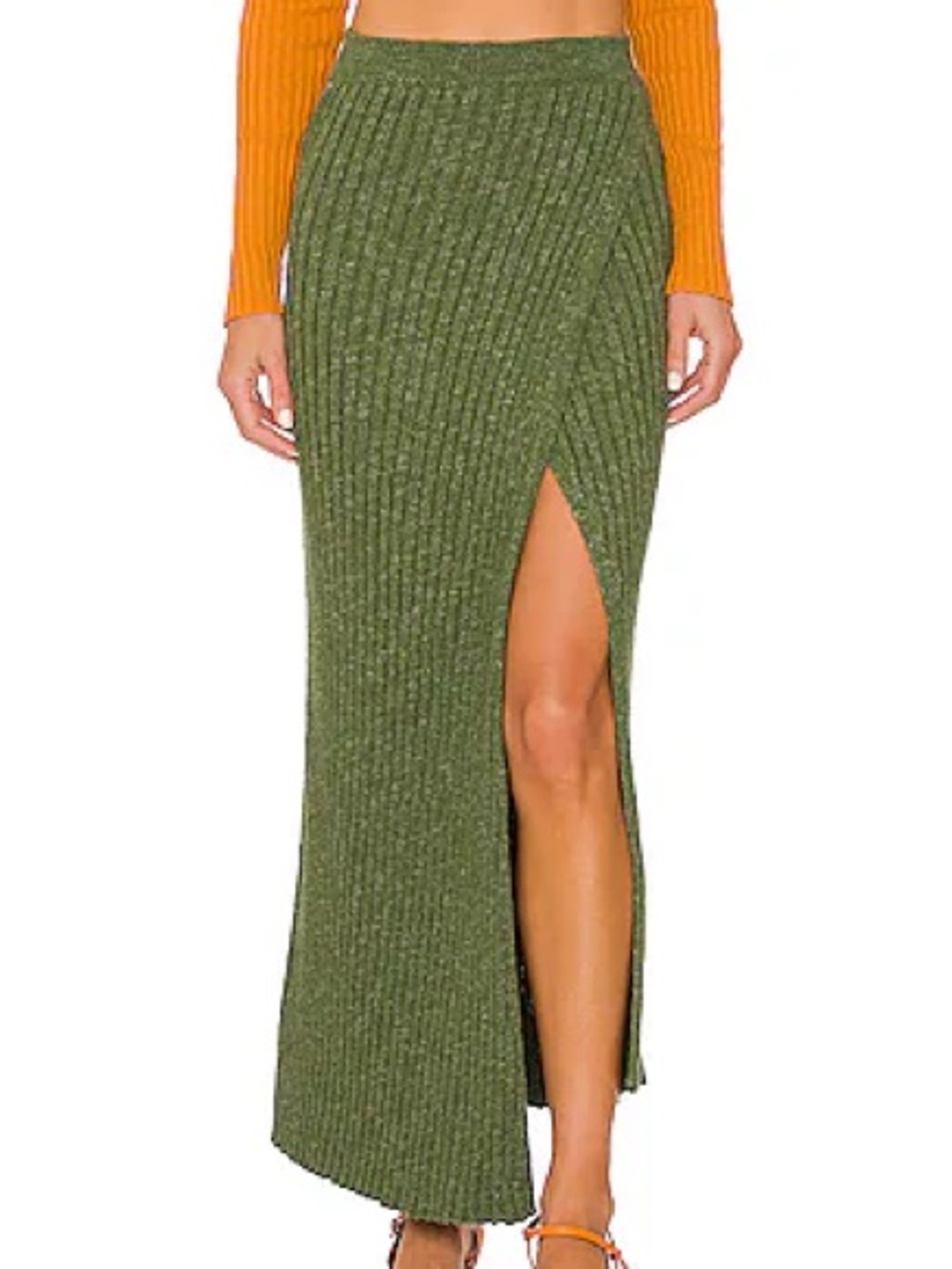 Ribbed Knit Maxi Skirt - FREE PEOPLE